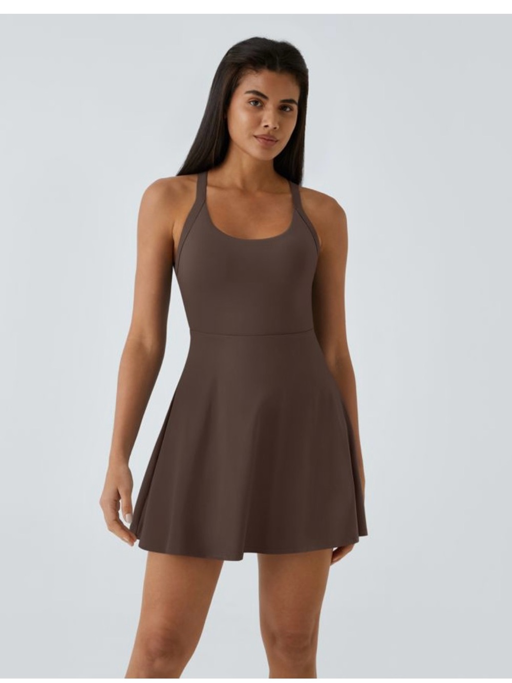 HALARA Chocolate Martini Easy Peezy Skort Dress - Longer Length